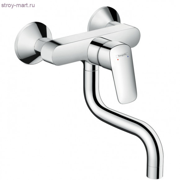 Смеситель для кухни, однорычажный, настенный Logis 71836000 Смеситель для кухни, однорычажный, настенный Logis 71836000