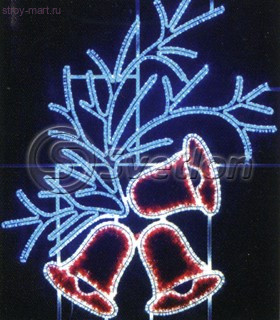 Новогодний мотив, «Колокольчики ML-006 LED» Новогодний мотив, «Колокольчики ML-006 LED»