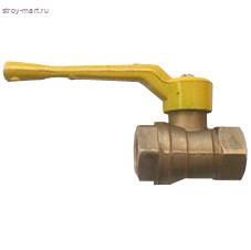 Кран шаровой латунь газ 11б27п А10 Ду 32 ВР/ВР рычаг БАЗ - А500мм Кран шаровой латунь газ 11б27п А10 Ду 32 ВР/ВР рычаг БАЗ - А500мм