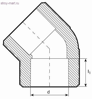 Угольник PP-R серый Дн 90 Firat - 4606034152201 Угольник PP-R серый Дн 90 Firat - 4606034152201