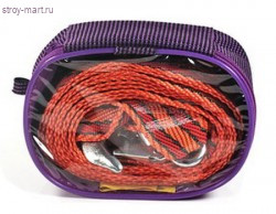 Трос буксировочный 5 тонн, 2 крюка, сумка на молнии / Stels Россия 54381 - С-000093539 Трос буксировочный 5 тонн, 2 крюка, сумка на молнии / Stels Россия 54381 - С-000093539