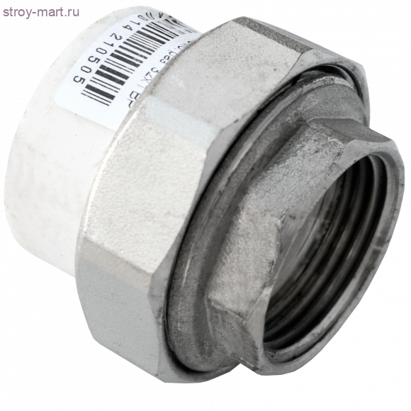 Муфта PP-R комбинированн разъемная белый Дн 32х1 1/4 ВР РосТурПласт 10621 - 4640014210512 Муфта PP-R комбинированн разъемная белый Дн 32х1 1/4 ВР РосТурПласт 10621 - 4640014210512