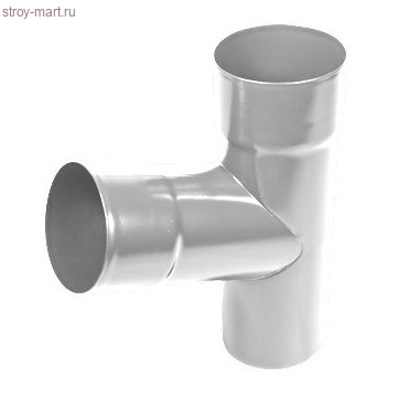 AS Тройник удлиненный 90/125 RR 20 белый - С-000100064 AS Тройник удлиненный 90/125 RR 20 белый - С-000100064
