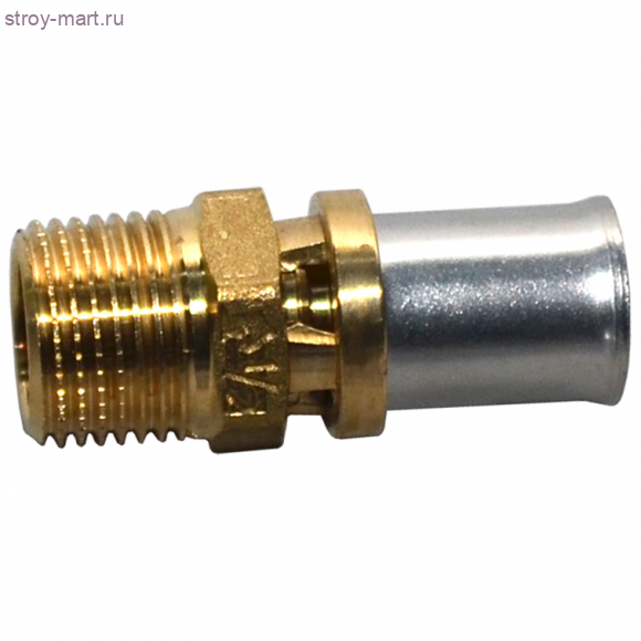 Муфта МП латунь RM107 Дн 20х3/4 НР пресс Giacomini RM107Y047 - 027-6565 Муфта МП латунь RM107 Дн 20х3/4 НР пресс Giacomini RM107Y047 - 027-6565