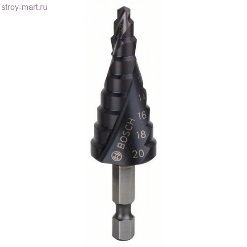 Ступ сверло HSS-AlTiN 4-20 мм hex 1/4 - 2608588070 Ступ сверло HSS-AlTiN 4-20 мм hex 1/4 - 2608588070