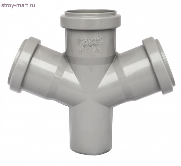 Крест PP-H серый Дн 110х110х67,5° б/нап в комплекте Ostendorf 115900 - 4052836159007 Крест PP-H серый Дн 110х110х67,5° б/нап в комплекте Ostendorf 115900 - 4052836159007