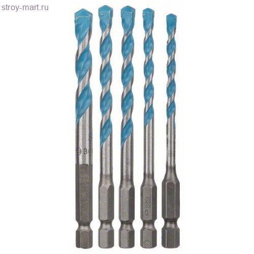 Набор сверл HEX-9 MultiConstruction 5 шт. (4/5/6/8/10 мм) - 2608589530