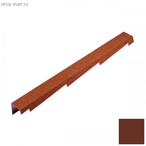 Фронтонная (торцевая) планка левая Decra Classic L=1250 (1110*) мм Терракота - С-000113446 Фронтонная (торцевая) планка левая Decra Classic L=1250 (1110*) мм Терракота - С-000113446