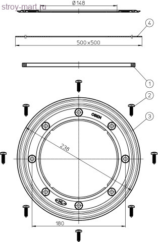 Фланец гидроизоляционный эластомер HL 8300.M Фланец гидроизоляционный эластомер HL 8300.M