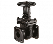 Задвижка фланцевая с выдвижным шпинделем чугунная 31(30)ч6бр Ду 125 Задвижка фланцевая с выдвижным шпинделем чугунная 31(30)ч6бр Ду 125