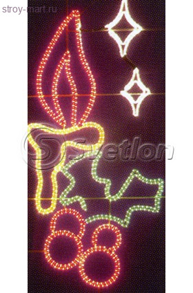 Новогодний мотив, «Свеча MR-055» Новогодний мотив, «Свеча MR-055»