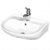 Умывальник Ресса белый 1 отверстие 2 величины б/комплекта Кировская Керамика - 4606034066225 Умывальник Ресса белый 1 отверстие 2 величины б/комплекта Кировская Керамика - 4606034066225