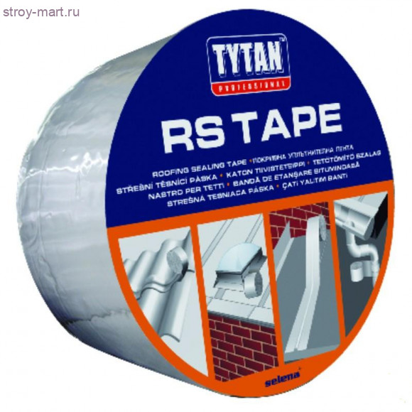 Лента битумная для кровли Tytan Professional RS Tape, 10смx10м кирпич. 3 шт/уп. - С-000098452 Лента битумная для кровли Tytan Professional RS Tape, 10смx10м кирпич. 3 шт/уп. - С-000098452