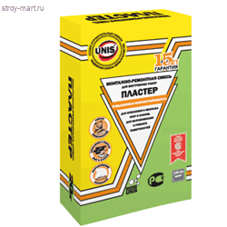Гипсовая Клей-Шпатлевка «Юнис-Пластер» 20кг (64 шт/под) - С-000082053 Гипсовая Клей-Шпатлевка «Юнис-Пластер» 20кг (64 шт/под) - С-000082053