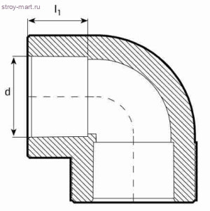 Угольник PP-R серый Дн 110 Firat - 4606034152218 Угольник PP-R серый Дн 110 Firat - 4606034152218