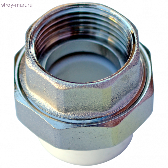 Муфта PP-R комбинированн разъемная белый Дн 40х1 1/4 ВР РосТурПласт 10623 - 027-4979 Муфта PP-R комбинированн разъемная белый Дн 40х1 1/4 ВР РосТурПласт 10623 - 027-4979