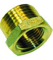 Футорка латунь никель Ду25х32 - 027-8986 Футорка латунь никель Ду25х32 - 027-8986