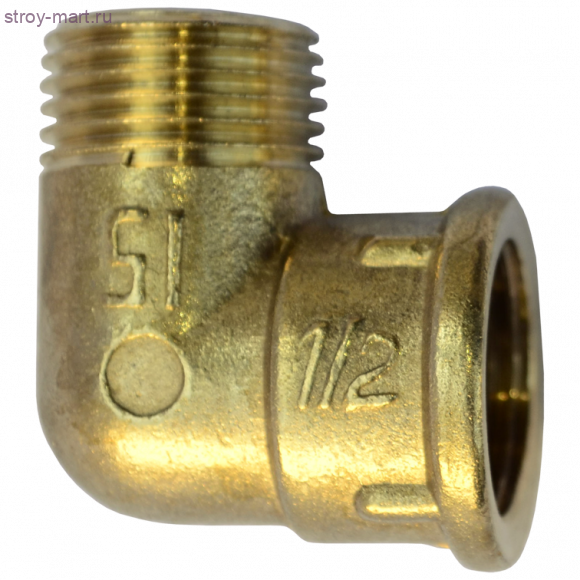 Угольник латунь Ду 20 ВР/НР - 027-8236