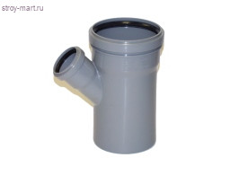 Тройник PP-H серый Дн 40х40х87,5° б/нап в комплекте Ostendorf 111400 - 4052836114006 Тройник PP-H серый Дн 40х40х87,5° б/нап в комплекте Ostendorf 111400 - 4052836114006