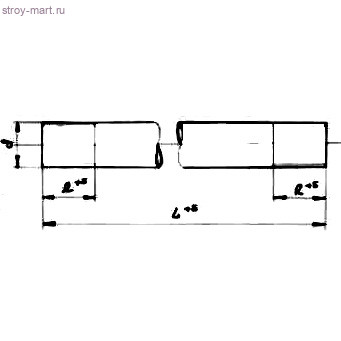 Отрезок трубы ВГП оц Ду 20 L=1000мм из труб по ГОСТ 3262-75 КАЗ - 4606034001646