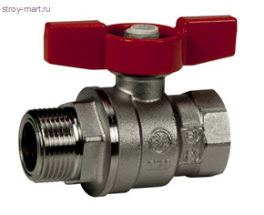 Кран шаровой латунь R854 Ду 32 ВР/НР полный проход бабочка Giacomini R854X026 Кран шаровой латунь R854 Ду 32 ВР/НР полный проход бабочка Giacomini R854X026