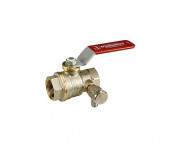 Кран шаровой латунь R910S Ду 32 ВР/ВР полный проход рычаг спуск Giacomini R910SX006 Кран шаровой латунь R910S Ду 32 ВР/ВР полный проход рычаг спуск Giacomini R910SX006