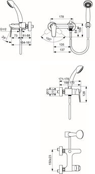 Смеситель одноручный для душа Баланс/Balance хром к/затвор лит излив Vidima BA267AA Смеситель одноручный для душа Баланс/Balance хром к/затвор лит излив Vidima BA267AA