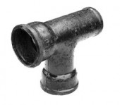 Тройник прямой канализационный чугунный - Ду50x50 Тройник прямой канализационный чугунный - Ду50x50
