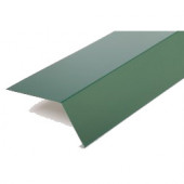 Фартук карнизный (над желобом) S14, L-2 м, PE 04, RAL 6005 зеленый - С-000098634