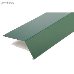 Фартук карнизный (над желобом) S14, L-2 м, PE 04, RAL 6005 зеленый - С-000098634 Фартук карнизный (над желобом) S14, L-2 м, PE 04, RAL 6005 зеленый - С-000098634