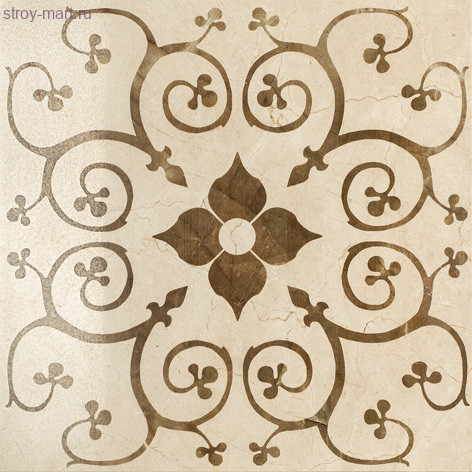 Шарм Крим вставка Букей 60x60 шлифованная Шарм Крим вставка Букей 60x60 шлифованная