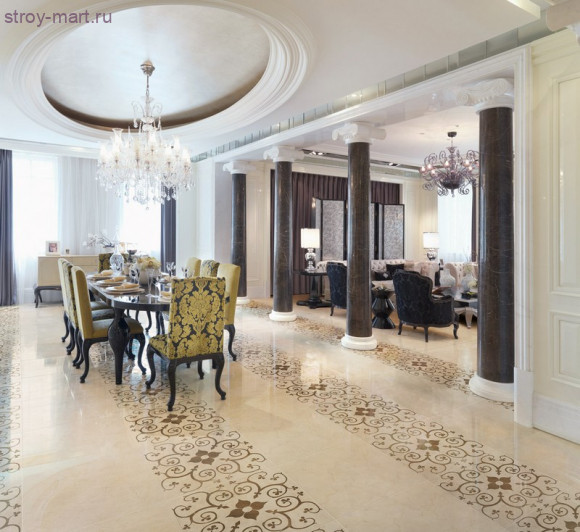 Шарм Крим вставка Букей 60x60 шлифованная Шарм Крим вставка Букей 60x60 шлифованная