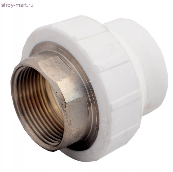 Муфта PP-R комбинированн под ключ белый Дн 32х1 ВР Firat - 4606034124574 Муфта PP-R комбинированн под ключ белый Дн 32х1 ВР Firat - 4606034124574