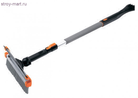 Щетка-сметка «Stels» для снега со скребком и водосгоном, телескопическая, поворотная голова / 55299 - С-000122149