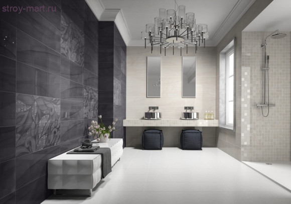 Decor Caribe Rosa Панно (из 2 пл) 50х75 Decor Caribe Rosa Панно (из 2 пл) 50х75