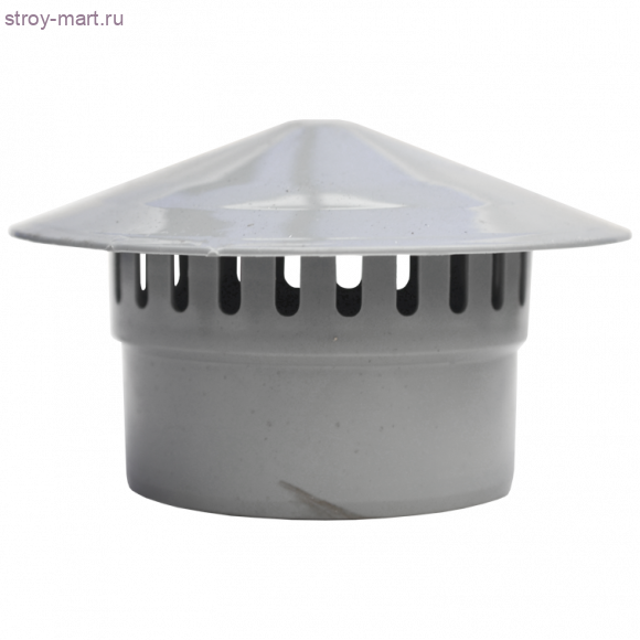 Зонт PP-H серый вентиляцион Дн 50 б/нап РосТурПласт 11311