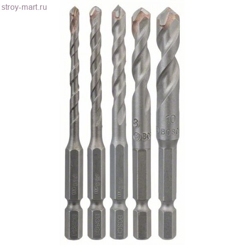 Набор сверл HEX-9 Ceramic 4-10 мм, 5 шт. - 2608589528