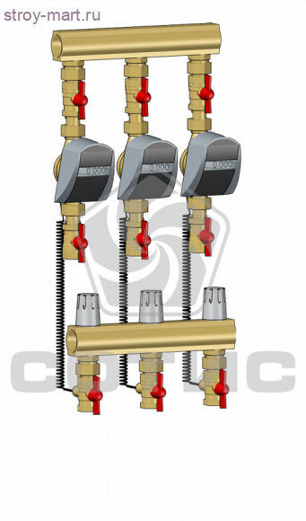 Модуль коллекторный этажного узла учета тепловой энергии с ручной регулировкой МКТ100-2500 РР СОТИС-Unit - МКТ100-2502-15 РР Модуль коллекторный этажного узла учета тепловой энергии с ручной регулировкой МКТ100-2500 РР СОТИС-Unit - МКТ100-2502-15 РР