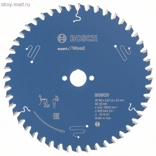 Цирк диск Expert for Wood 180x20x2.6/1.6x48T - 2608644031 Цирк диск Expert for Wood 180x20x2.6/1.6x48T - 2608644031