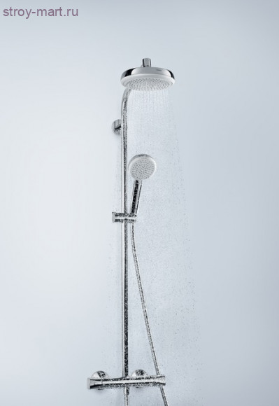 Crometta 160 1jet Showerpipe Crometta 100 27264400 Crometta 160 1jet Showerpipe Crometta 100 27264400