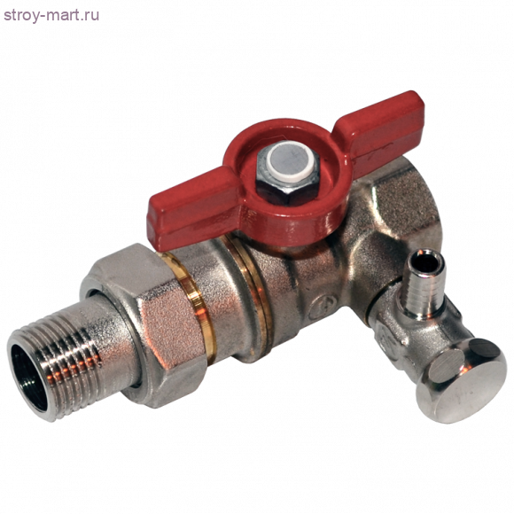 Кран шаровой латунь R919S Ду 15 ВР/американка полный проход бабочка переходной со спускником Giacomini R919SX003 Кран шаровой латунь R919S Ду 15 ВР/американка полный проход бабочка переходной со спускником Giacomini R919SX003