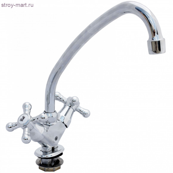 Смеситель для мойки ЦС 12К Мет Крест хром к/затвор дл/излив Подольск металл/маховик - 026-0909 Смеситель для мойки ЦС 12К Мет Крест хром к/затвор дл/излив Подольск металл/маховик - 026-0909