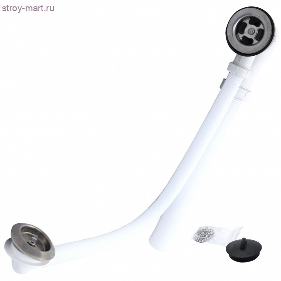 Сифон для ванны нерж/сетка с гофрой -4606034002353 Сифон для ванны нерж/сетка с гофрой -4606034002353