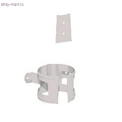 МП, Держатель трубы D 100 (на дерево) RAL9010 - С-000112396 МП, Держатель трубы D 100 (на дерево) RAL9010 - С-000112396