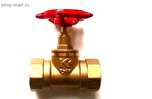 Клапан запорный латунь Ду32 Ру10 м/м 15б3р - 007-0728