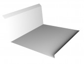 Планка примыкания нижняя Grand Line 122*260мм Zn L=2м - С-000104511 Планка примыкания нижняя Grand Line 122*260мм Zn L=2м - С-000104511