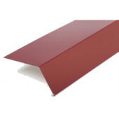 Фартук карнизный (над желобом) S14, L-2 м, PE 04, RAL 3005 бардовый - С-000098636