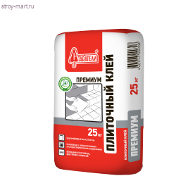 Клей плиточный «Старатели» (Премиум), 25 кг (63 шт/под) - С-000030130 Клей плиточный «Старатели» (Премиум), 25 кг (63 шт/под) - С-000030130