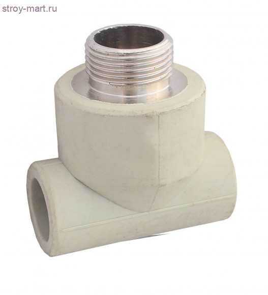 Тройник PP-R комбинированн серый Дн 20х1/2 НР Firat - 4606034033432 Тройник PP-R комбинированн серый Дн 20х1/2 НР Firat - 4606034033432