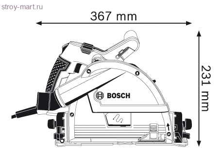 Погружная пила Bosch GKT 55 GCE Professional - 601675000 Погружная пила Bosch GKT 55 GCE Professional - 601675000